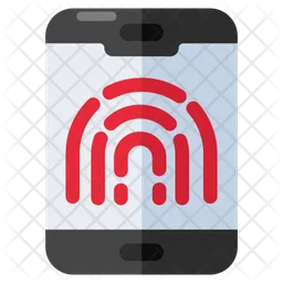 Mobile Fingerprint  Icon