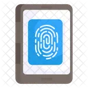 Mobile Fingerprint Thumbprint Mobile Access Icon
