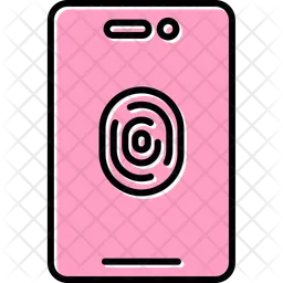 Mobile fingerprint  Icon