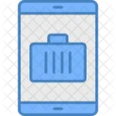 Mobile Fingerprint Smartphone Lock Icon
