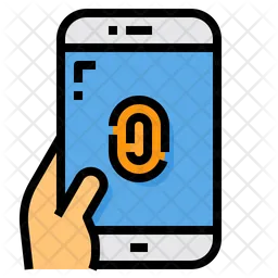 Mobile Fingerprint  Icon