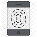 Mobile Fingerprint Mobile Biometric Mobile Identity Icon