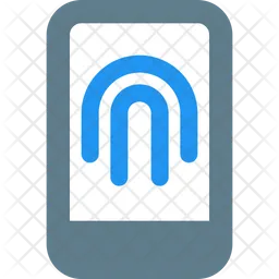 Mobile Fingerprint  Icon