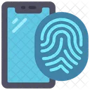 Mobile Fingerprint  Icon