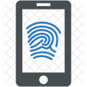 Mobile Phone Fingerprint Icon