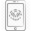 Mobile fingerprint  Icon