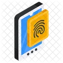 Mobile Fingerprint Mobile Thumbprint Fingerprint Lock Icon