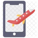 Mobile Flight Booking  Icon