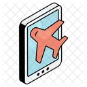 Mobile Flight Mobile Plane Mobile Airplane Icon