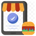 Mobile Food Order Online Food Order Online Burger Order Icon