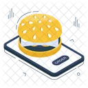Mobile Food Order Mobile Burger Order Food Order App Icône