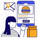 Mobile Food Order Mobile Burger Order Food Order App Icon