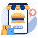 Mobile Food Order  Symbol