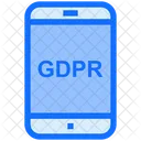 모바일 GDPR 휴대전화 GDPR 스마트폰 아이콘