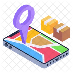 Mobile Geolocation  Icon