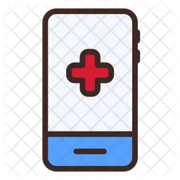 Mobile Gesundheitsanwendung  Symbol