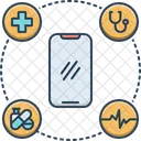 Mobile Gesundheitsversorgung Mobil Gesundheitsversorgung Symbol