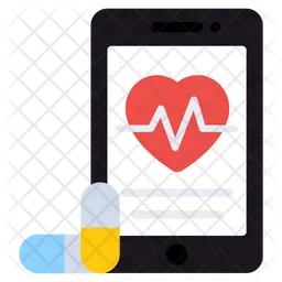 Mobile Gesundheitsfürsorge  Symbol