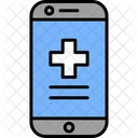 Mobile Gesundheitsfursorge Zelle Handy Smartphone Symbol