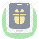 Mobile Gift Flat Rounded Icon Icon