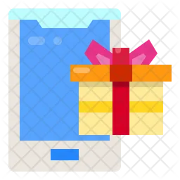 Mobile Gift Box  Icon