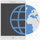 Mobile Globe  Icon