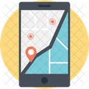 Mobile Navigation Routing Icon