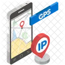 모바일 GPS  아이콘