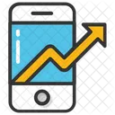 Mobile Graph Technology Icon