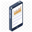Mobile Graph Mobile Analytics Infographic Icon