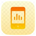 Mobile Graph Bar Graph Electronics Icon