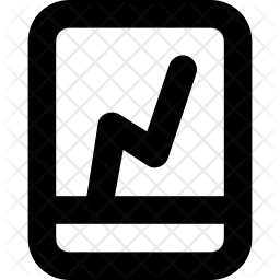 Mobile Graph  Icon