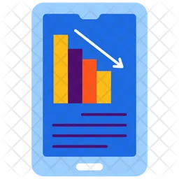 Mobile Graph  Icon