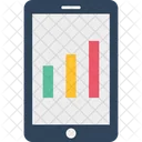 Mobile Graph Analysis Business Icon