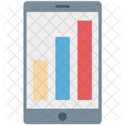 Mobile Graph  Icon