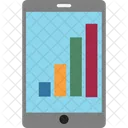 Line Graph Online Graph Infographic Icon
