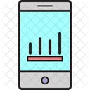 Mobile Graph Online Graph Business Icon