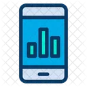 Mobile Graph Mobile Report Icon