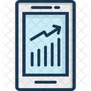 Online Graph Infographic Mobile Graph Icon