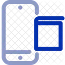 Mobile Graph Analytics Chart Icon