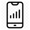 Mobile Graph Data Icon