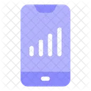 Mobile Graph  Icon