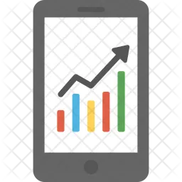 Mobile Growth Chart  Icon