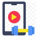 Mobile Gym Video Online Video Fitness Video Icon