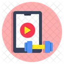 Mobile Gym Video Online Video Fitness Video Icon