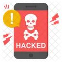 Mobile Hacked Smartphone Hacked Phone Hacked Icon