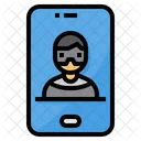 Hacker Smartphone Crime Icon