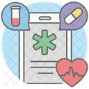 Mobile Health Medical Services Digital Health Icon