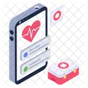 Mobile Healthcare Healthcare App Online Cardiology Icon