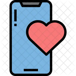 Mobile Heart  Icon